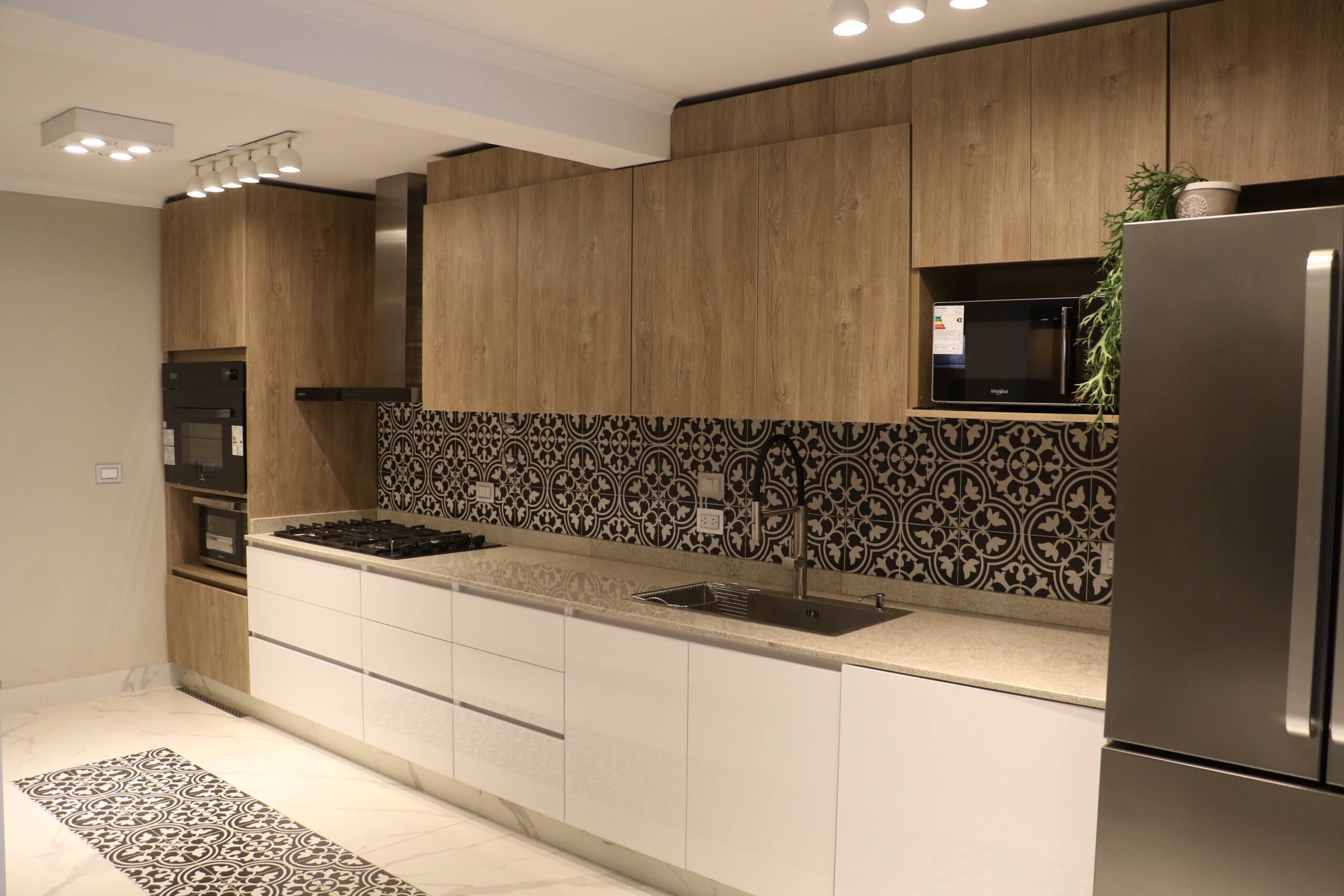 Interior design kitchen, counter