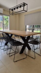 interior design, dining room, table and chairs