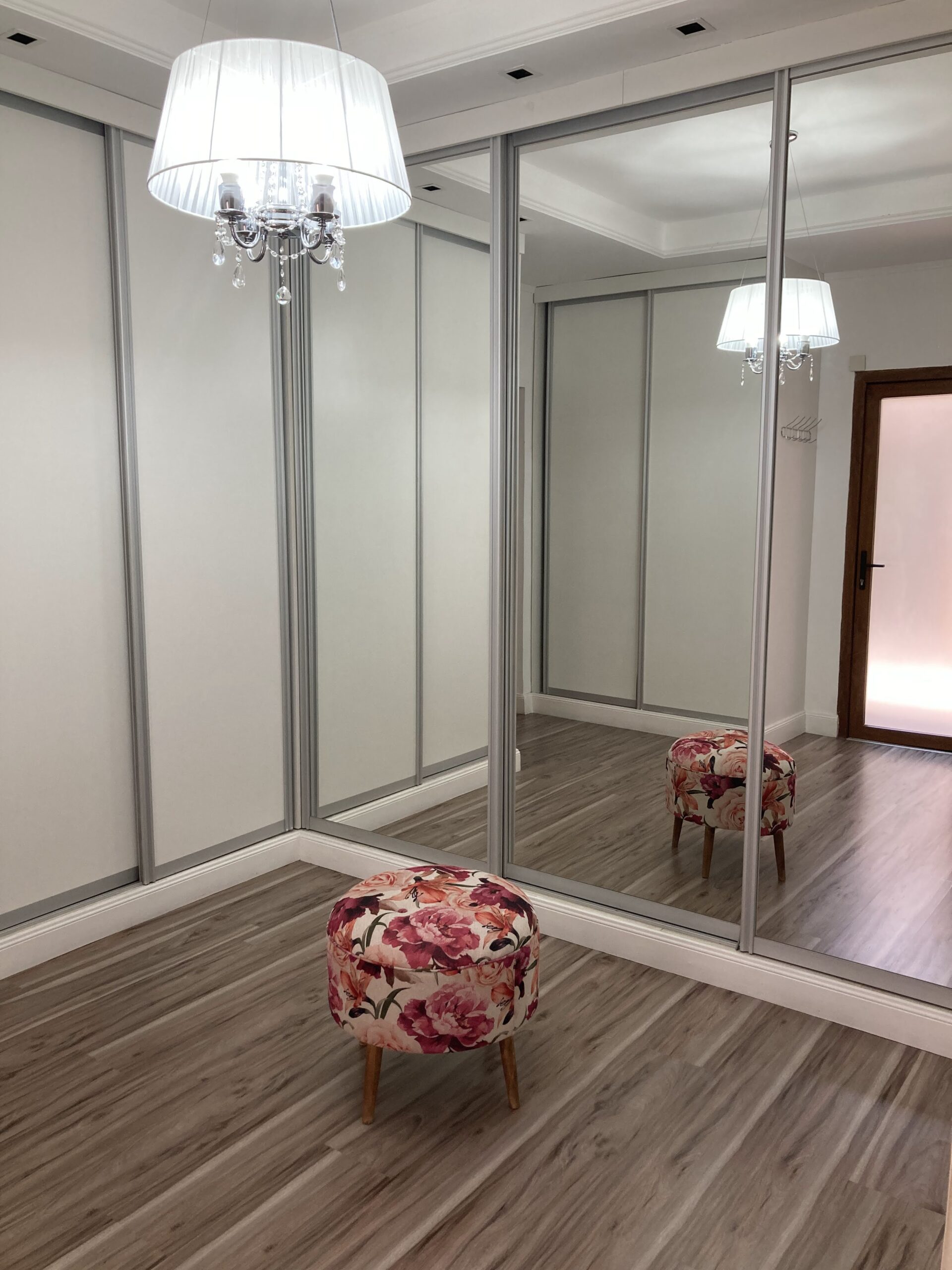 interior design, dressing room, mirror