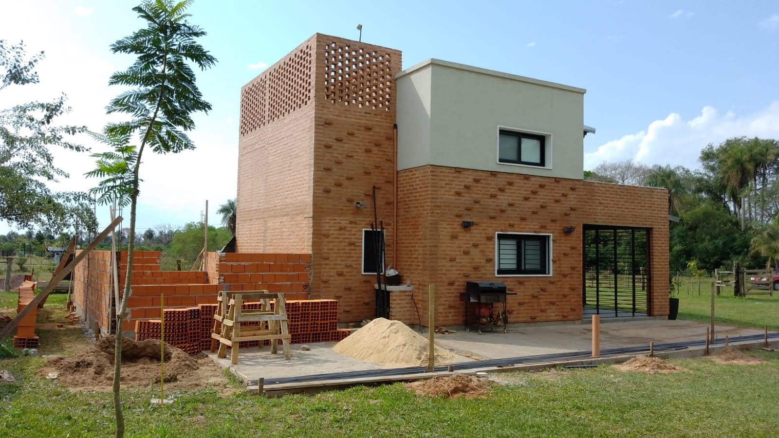 building process of a house