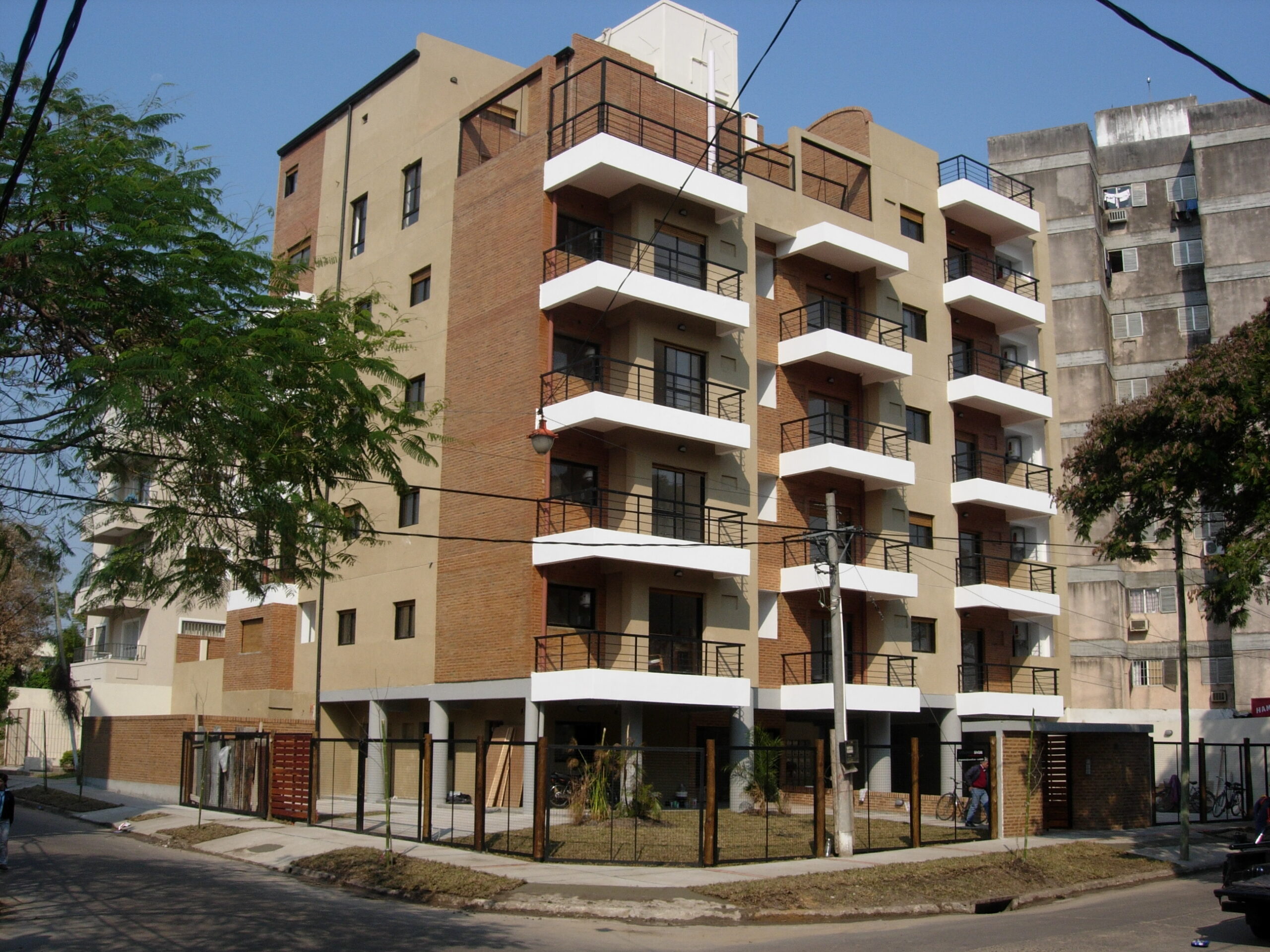 corner view of a building