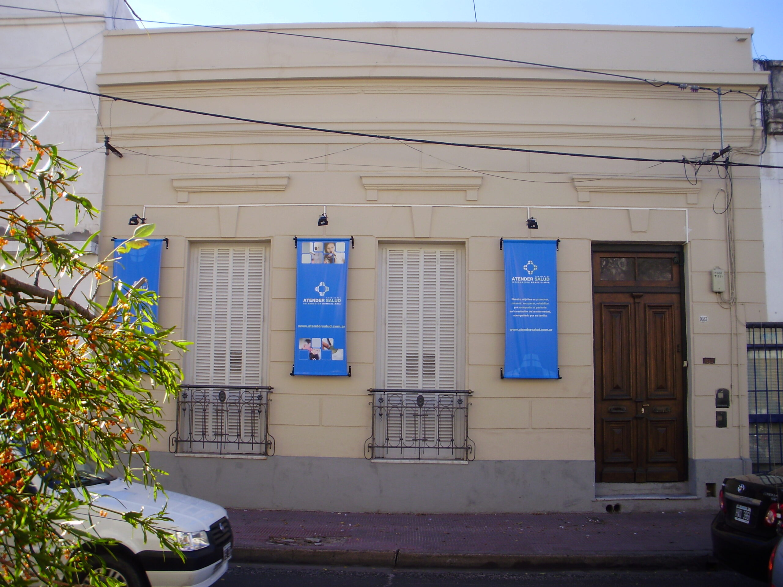front door of a clinic